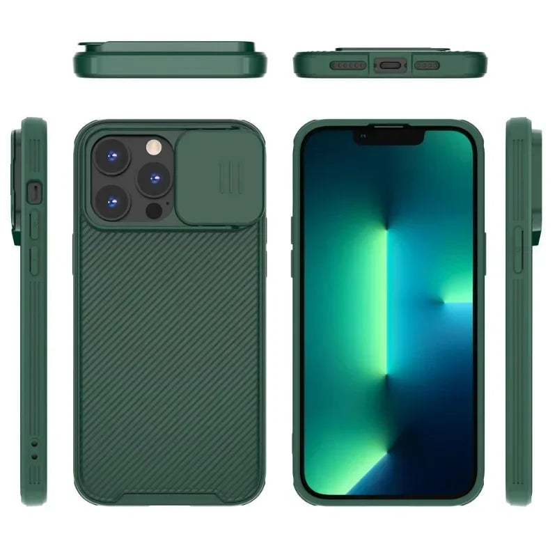 Magnetic Case for iPhone 16–11 Pro Max with Slide Lens Protection Cover