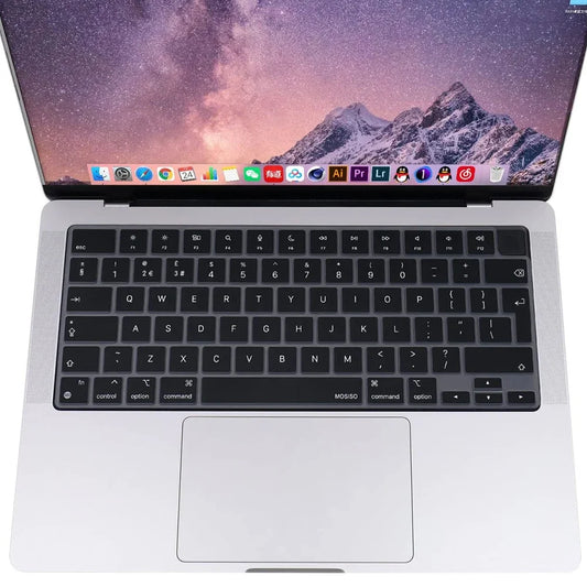 Keyboard Cover for MacBook Air/Pro M1 M2 M3 13.6" 14" 16" with Touch ID