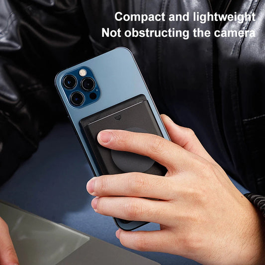 Magnetic Card Holder with Grip & Stand for MagSafe iPhone 14 15 Wallet Case