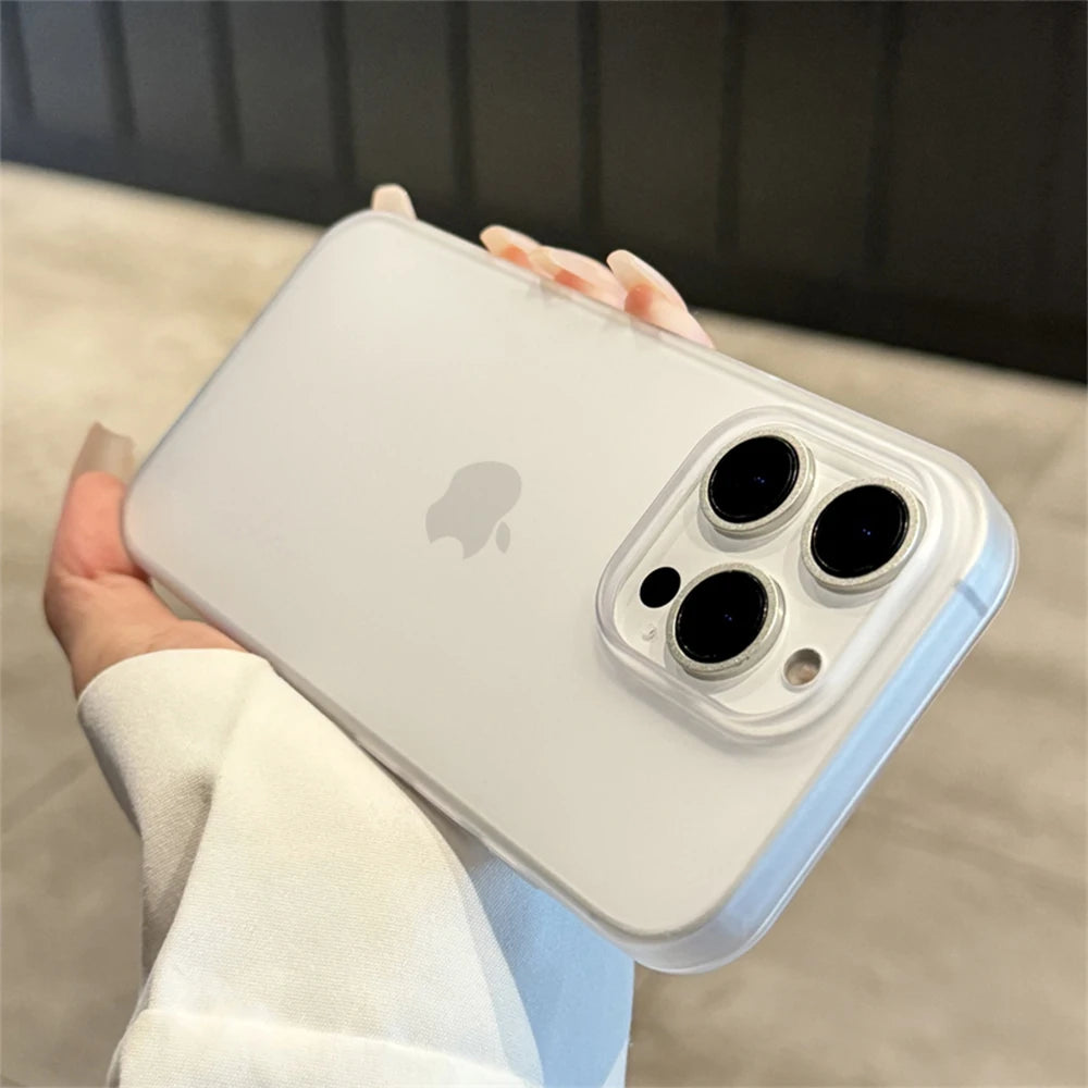Soft Matte Candy Transparent Case for iPhone 16–8 Plus, XR, XS – Shockproof
