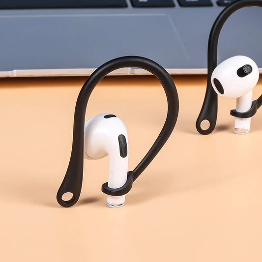 Silicone Anti-Lost Ear Hooks for AirPods Pro & 3, Bluetooth Earphone Holder, Sports Use