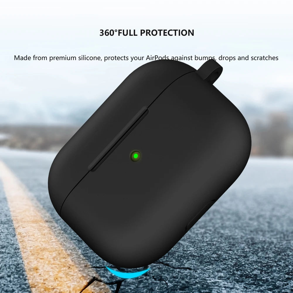 Soft Silicone Case for Apple AirPods 3 (2021) – Thick Solid Color Cover