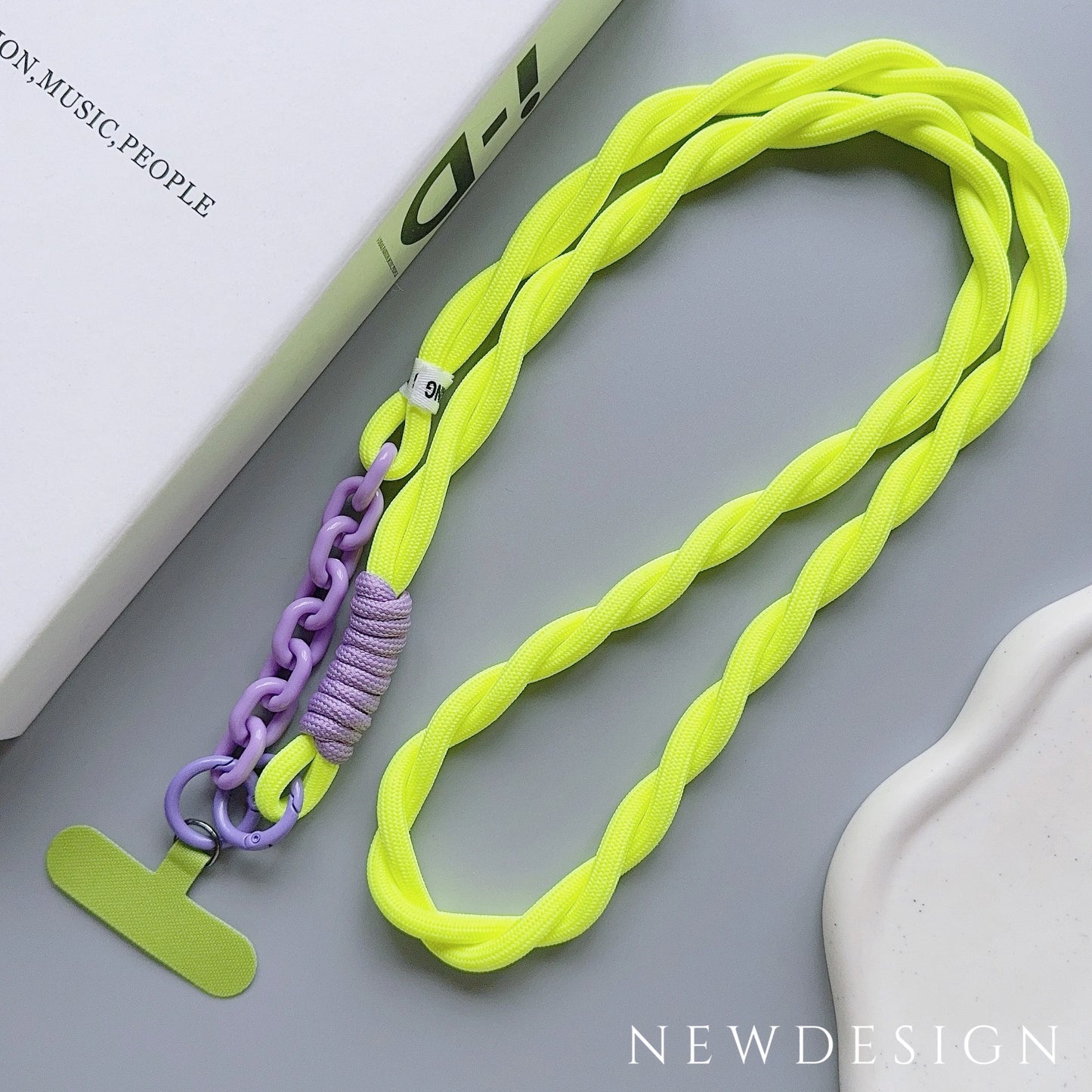 Acrylic Crossbody Phone Lanyard Strap β Anti-Lost Neck & Wrist Clip