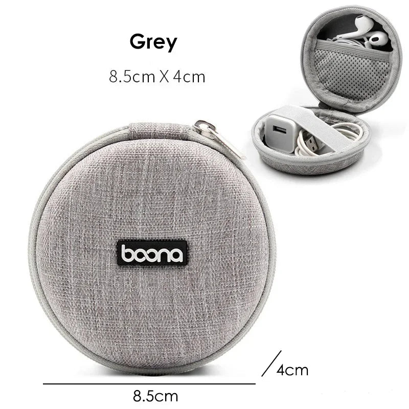 Mini Hard Shell Storage Case for Earphones, Chargers & USB Drives