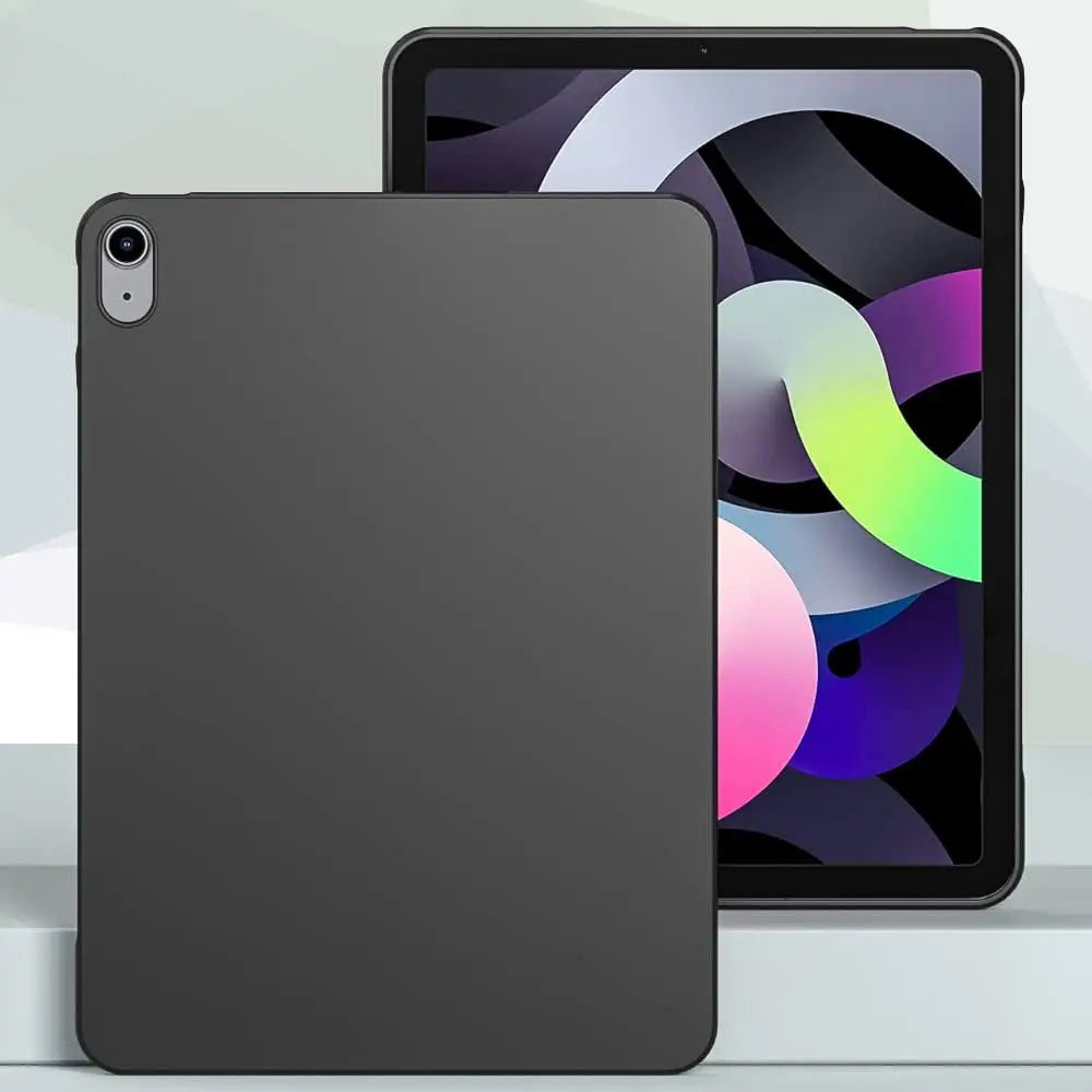 Soft Silicone TPU Case for iPad Air, Mini, Pro & 5β10 Gen iPads β Black Cover