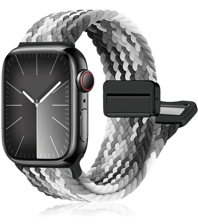 Braided Elastic Strap for Apple Watch Ultra & Series 10–5 SE Band