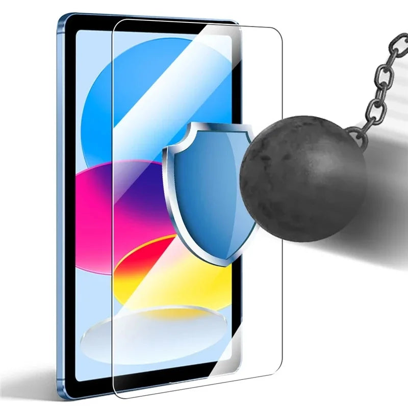 2PCS Glass Screen Protector & Tablet Case for iPad 10.2/10.9/11 Inch