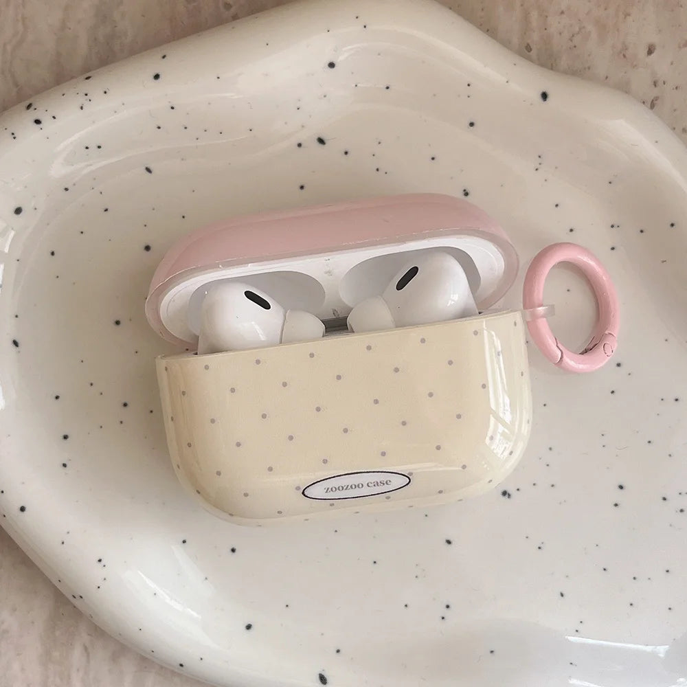 Cute Pink Umbrella Dog Silicone Case for AirPods 1 2 3 Pro with Pendant