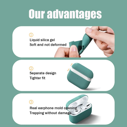 Liquid Silicone Case for AirPods Pro 2 (2022) – Soft Protective Cover