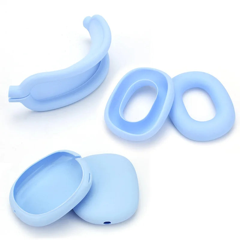 Soft Silicone Protective Case for AirPods Max – Anti-Scratch Cover