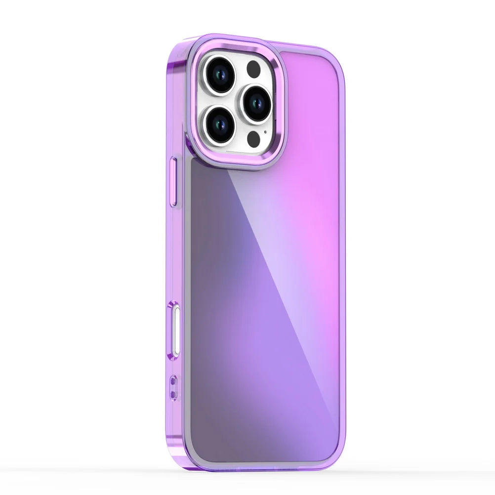 Anti-Yellow Magnetic Gradient Case w/ Metal Lens Guard for iPhone 16–11