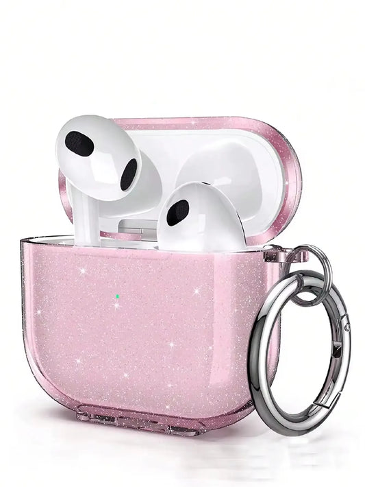 Clear Glitter Case for AirPods 1–4 & Pro 2 with Cleaning Kit