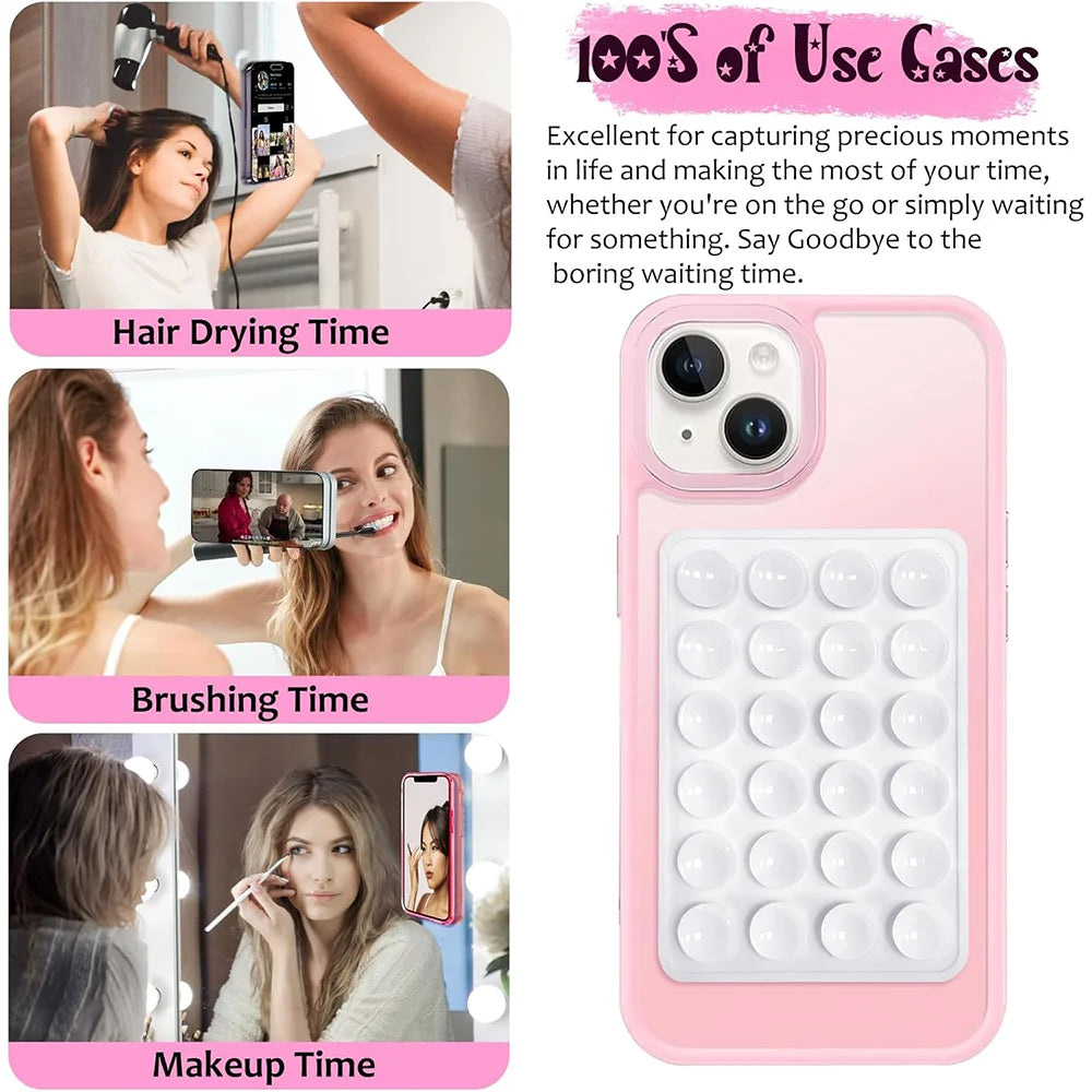 Candy Color Silicone Suction Phone Holder for Selfies & Videos