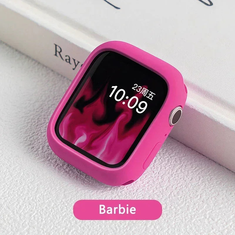 Silicone Bumper Case for Apple Watch Series 6β10 SE 42β46mm Protective Cover
