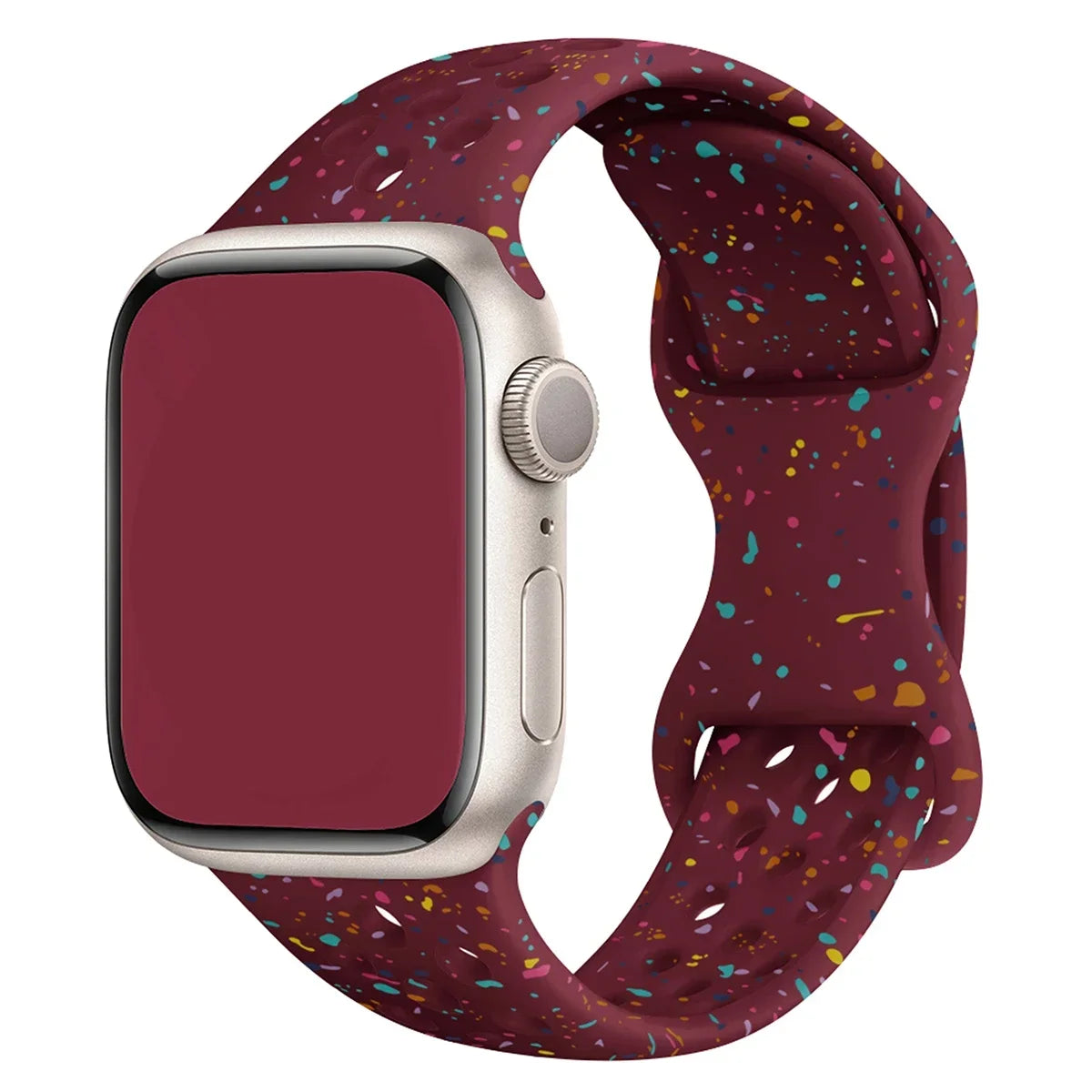Transparent Silicone Strap for Apple Watch Ultra 2 & Series 10–SE (38–49mm)