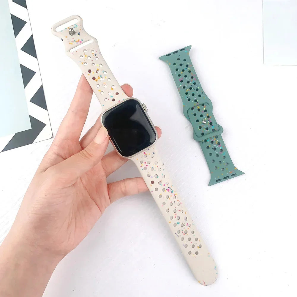 Transparent Silicone Strap for Apple Watch Ultra 2 & Series 10–SE (38–49mm)