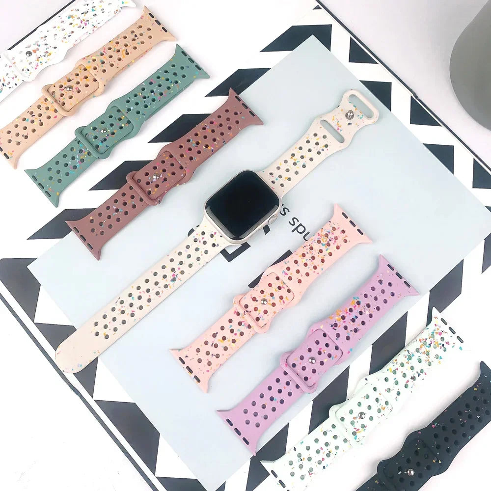 Transparent Silicone Strap for Apple Watch Ultra 2 & Series 10–SE (38–49mm)