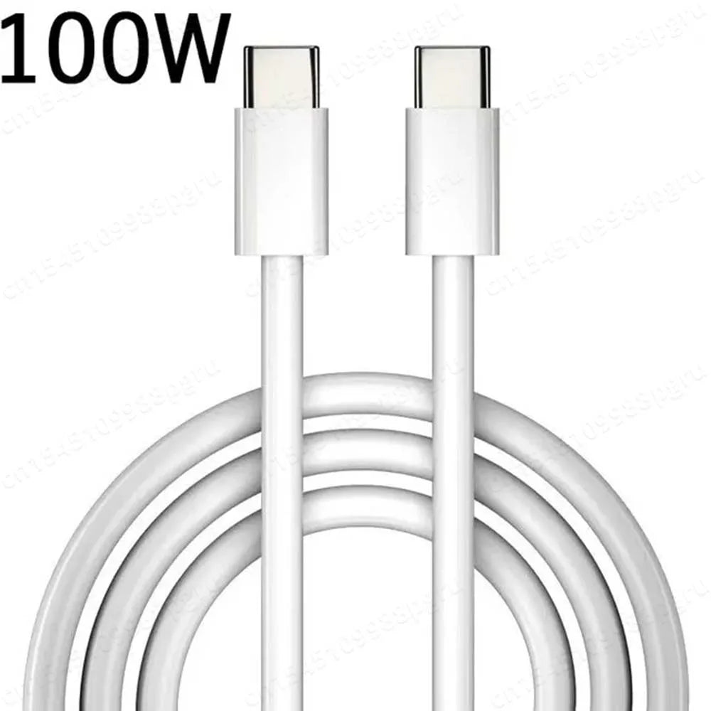 PD 100W/60W USB-C to USB-C Fast Charging Cable | Data Line for Laptop & Phone