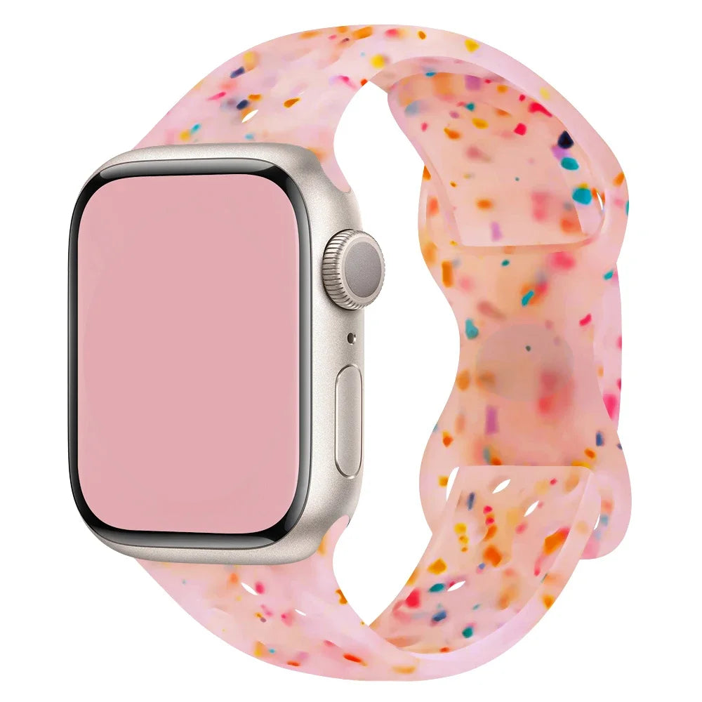 Transparent Silicone Strap for Apple Watch Ultra 2 & Series 10–SE (38–49mm)