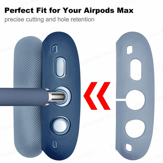 Silicone Protective Case for AirPods Max – Headphone Earmuffs Cover