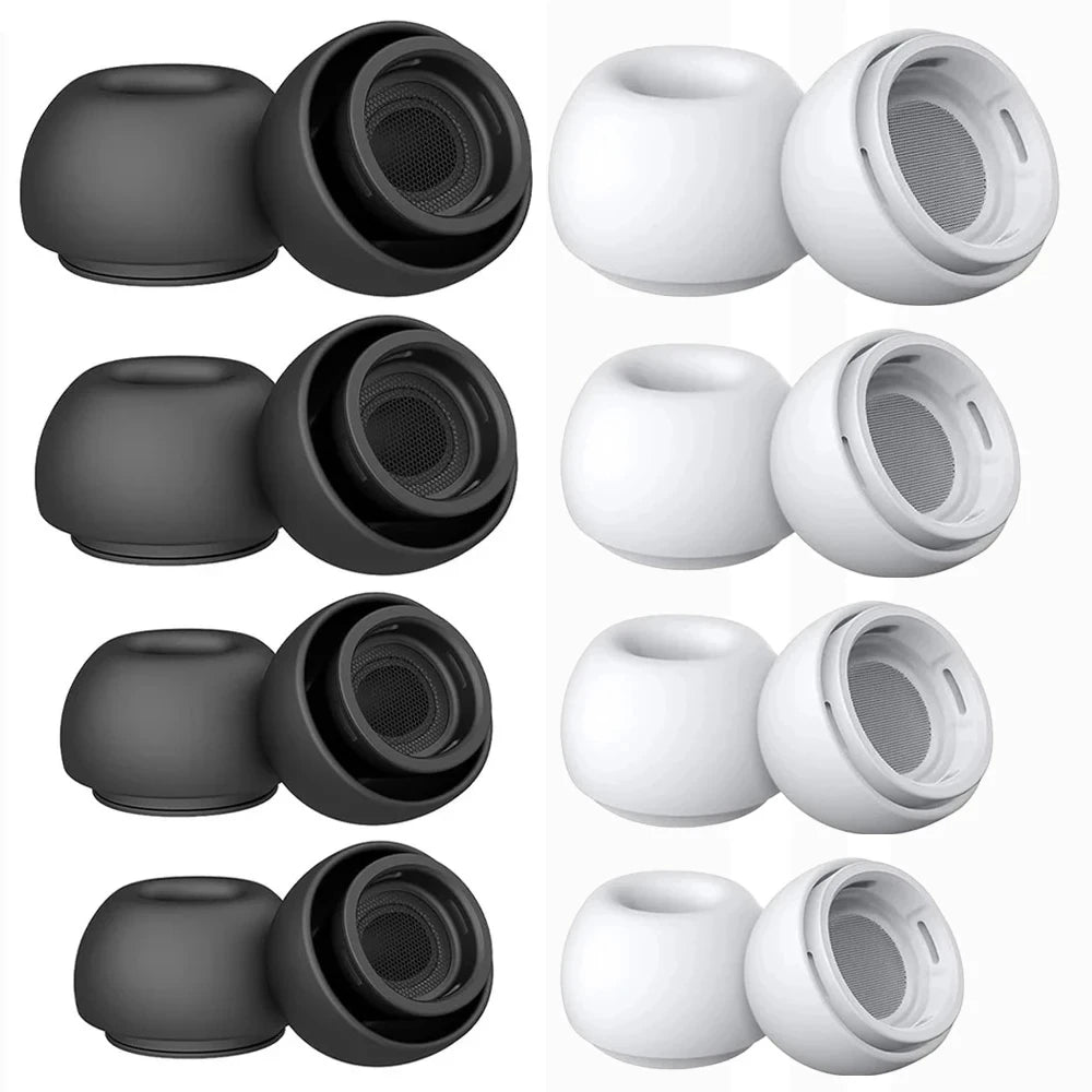 Soft Silicone Ear Tips for AirPods Pro 1 & 2 – Noise-Reducing Earbud Covers