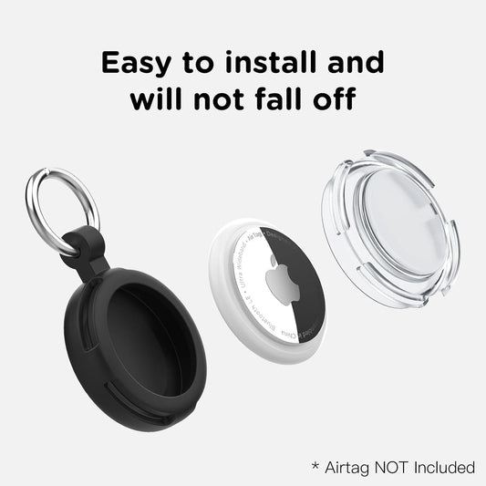 Waterproof Case for Apple AirTag Anti-Scratch Keychain Cover