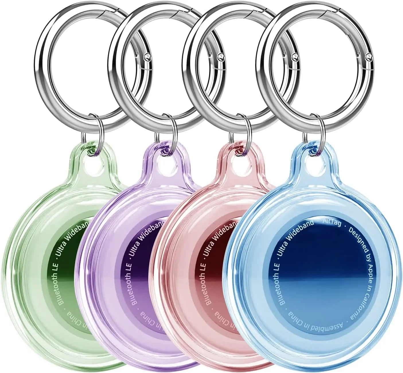 4/8/6 Pack Waterproof AirTag Keychain Case for Pet Collars & Key Rings