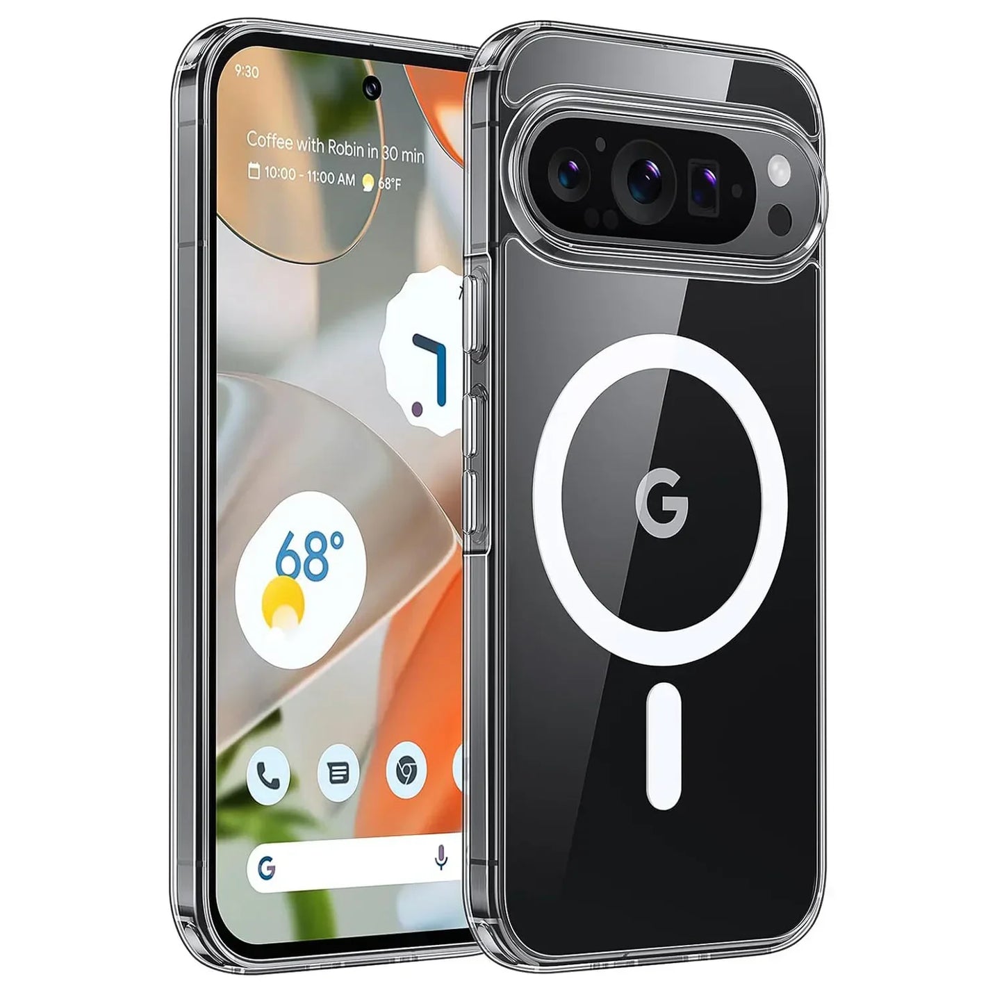 Clear MagSafe Magnetic Case for Pixel 9 Pro XL 8 7 – Shockproof Cover