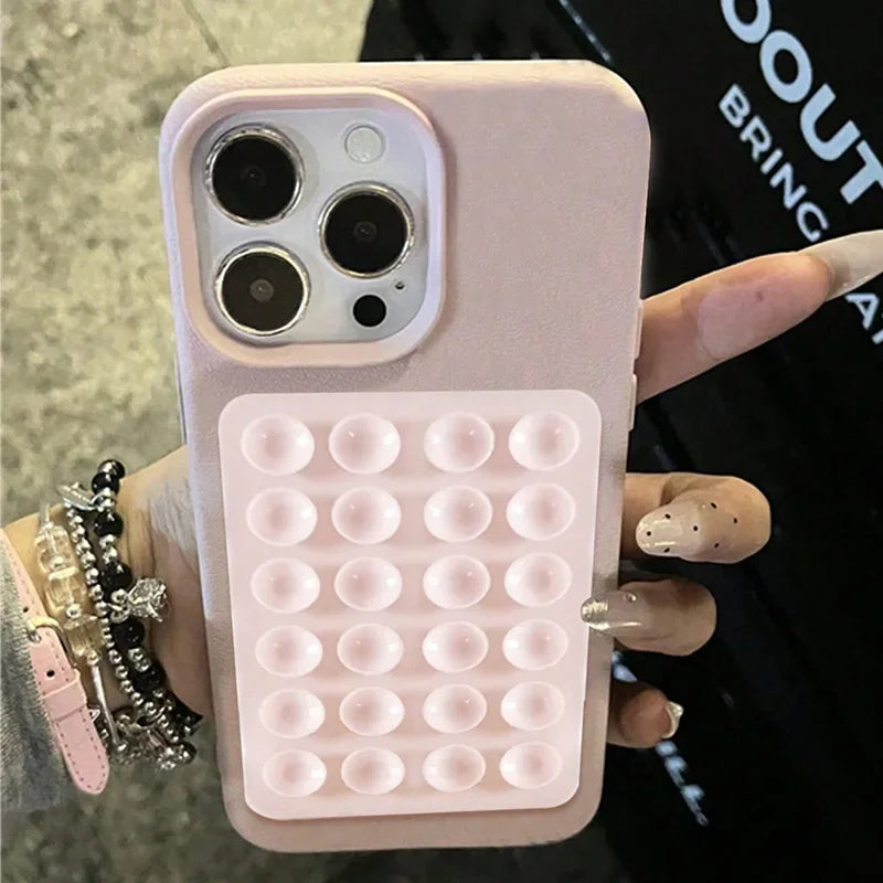 3D Suction Cup Shockproof Case for iPhone 16/15/14 Pro Max & Plus Models