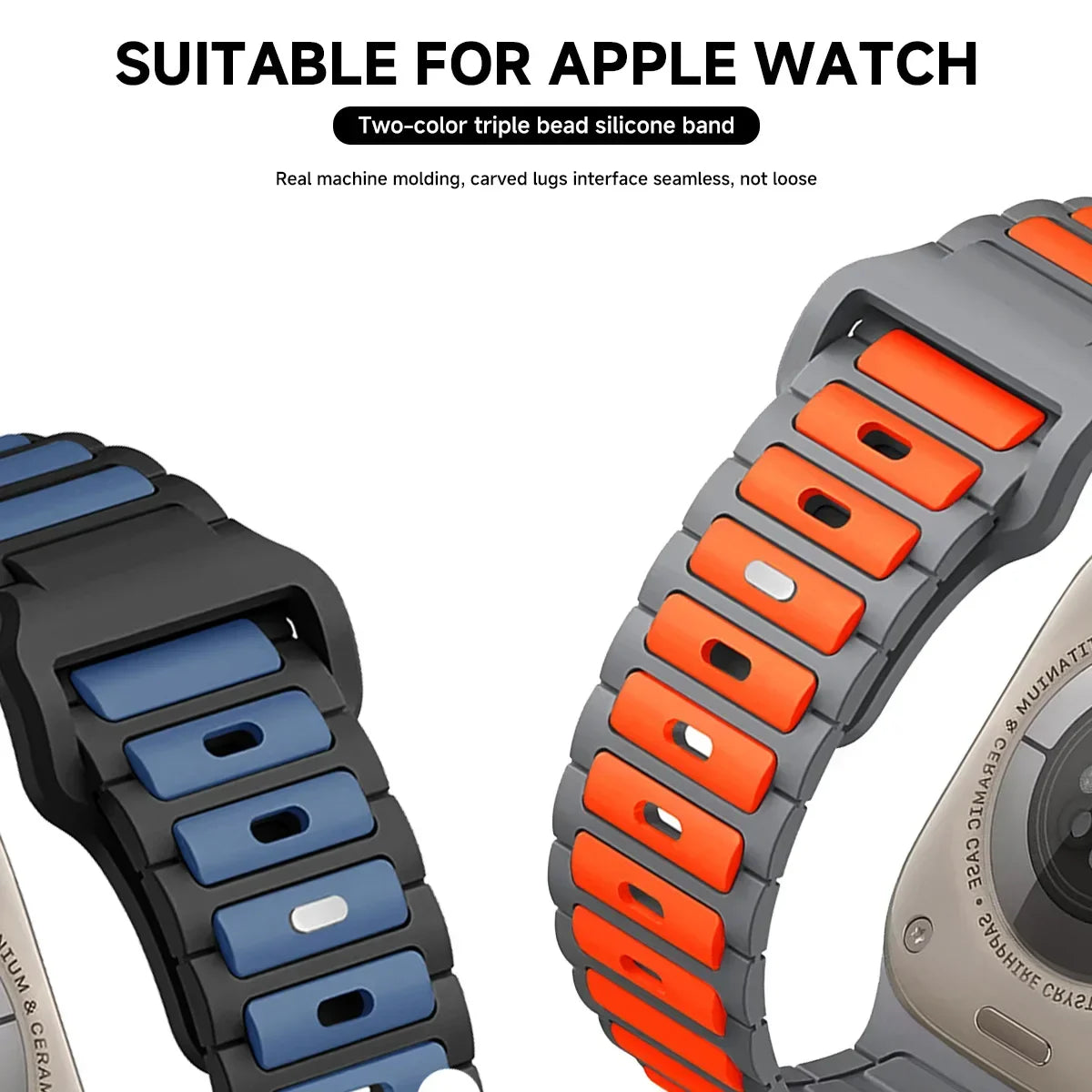 Soft Silicone Sport Band for Apple Watch 38–49mm – Ultra, Series 3–10