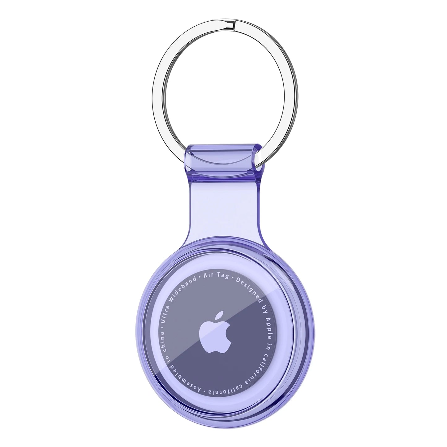 TPU Waterproof AirTag Keychain Holder Case for Pets, Keys & Bags