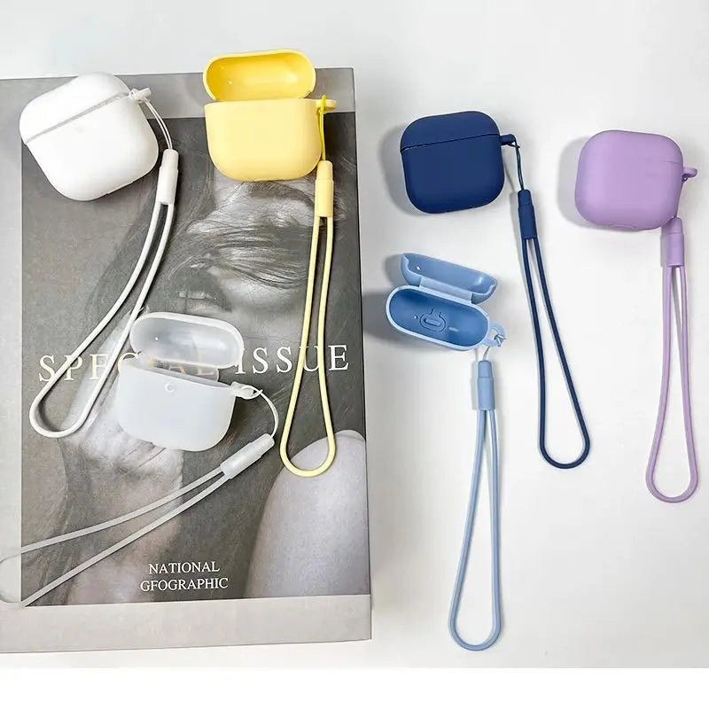 Silicone Case with Lanyard for AirPods 4 (2024) with Active Noise Canceling