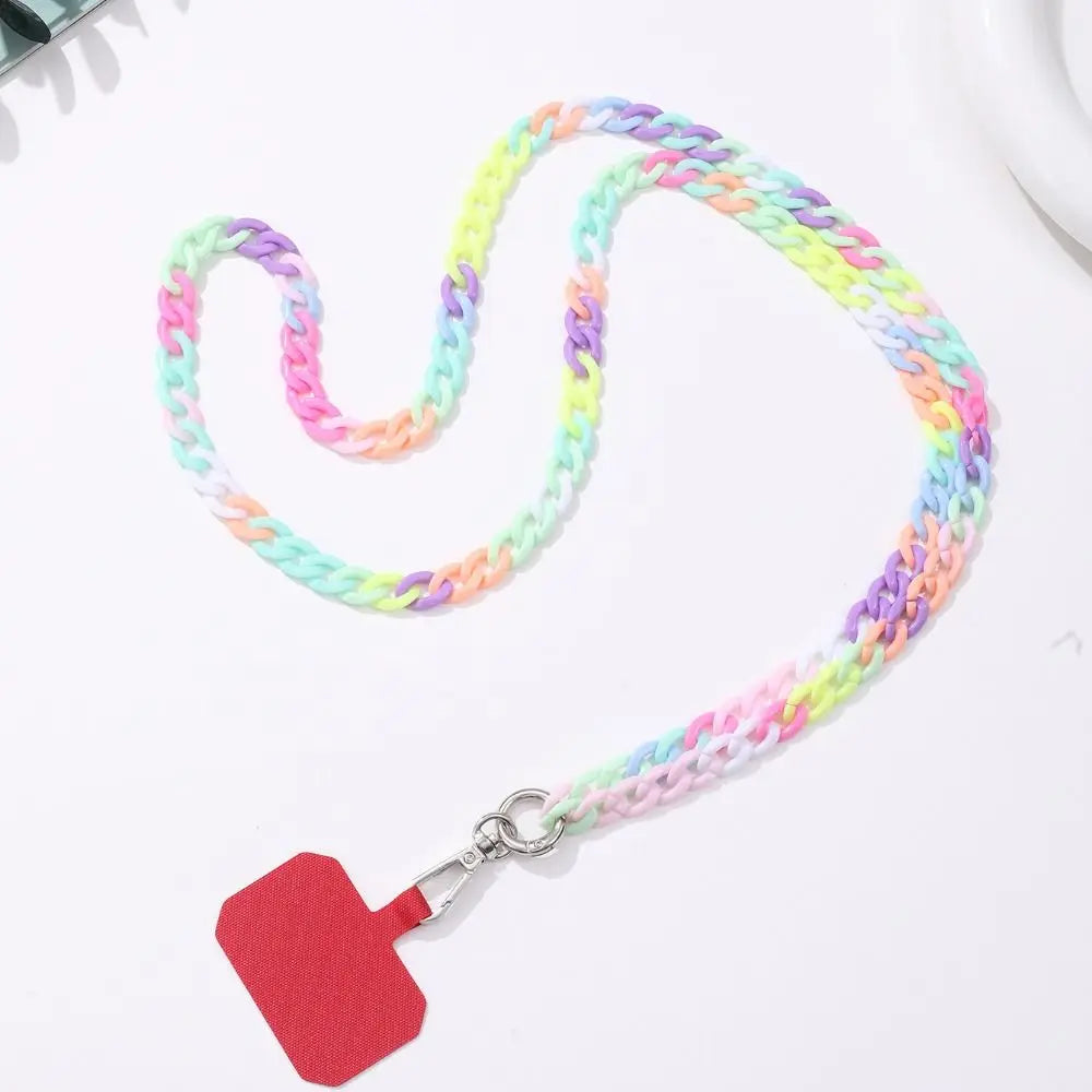 Colorful Crossbody Phone Strap Necklace with Card Slot for iPhone/Samsung
