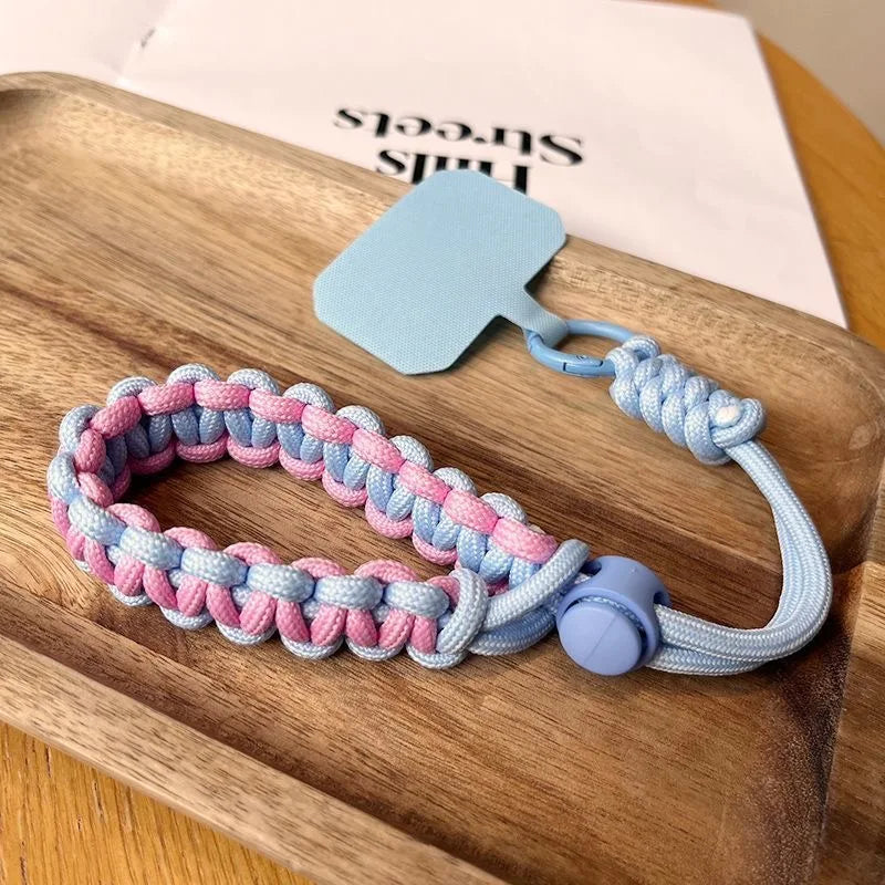 Handwoven Adjustable Phone Lanyard Strap β Anti-Drop Outdoor Wrist Rope