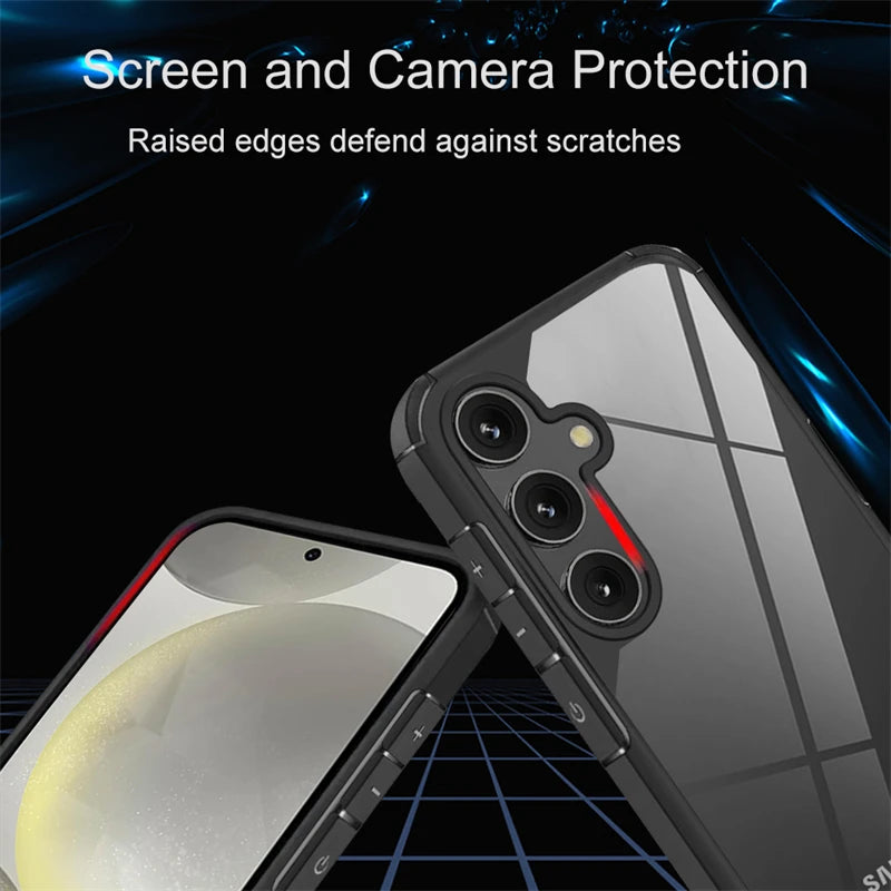 Rugged Hybrid Shockproof Case for Samsung A Series & S21–S25 Ultra/Plus