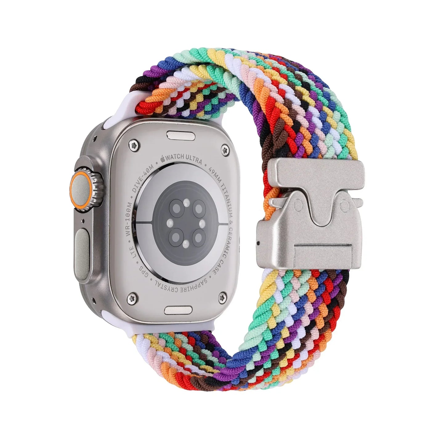 Braided Magnetic Band for Apple Watch 44mm–49mm Ultra 2/Series 10–6/SE