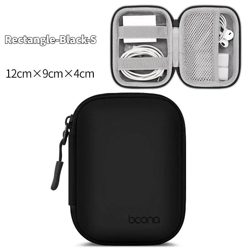 Mini Hard Shell Storage Case for Earphones, Chargers & USB Drives