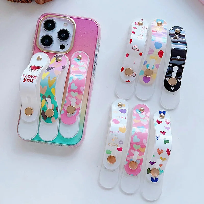 Universal Silicone Finger Ring Holder & Phone Stand β Telescopic Grip