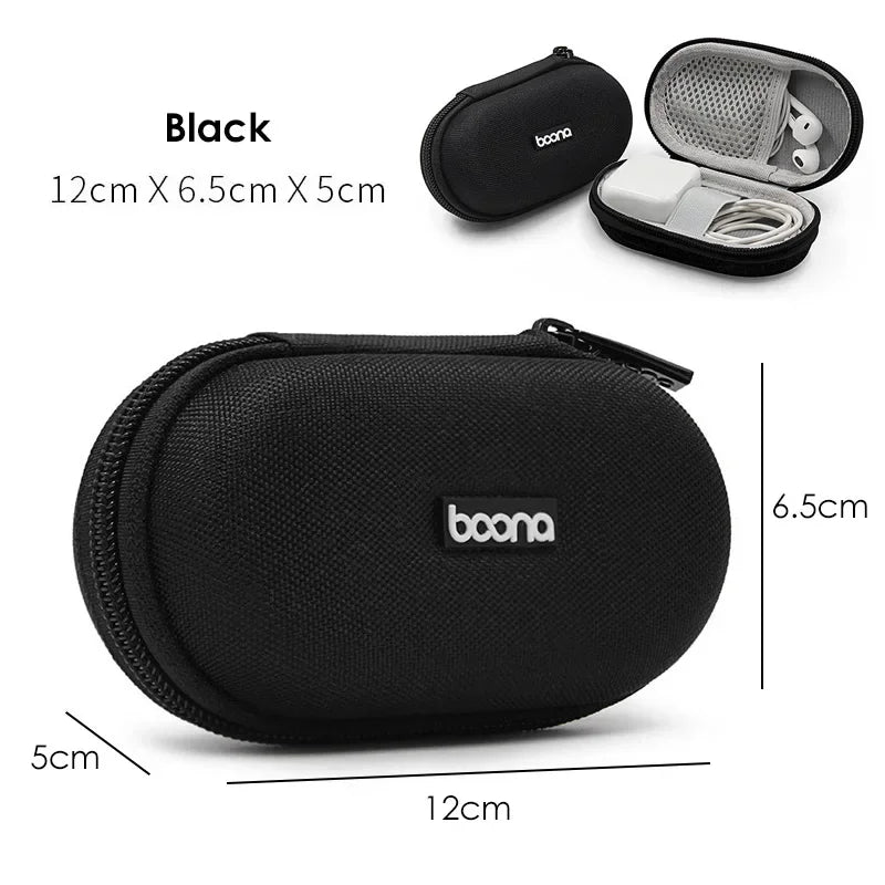 Mini Hard Shell Storage Case for Earphones, Chargers & USB Drives