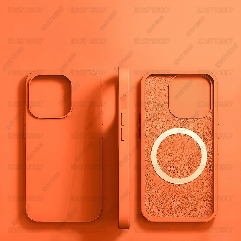 Magnetic Liquid Silicone Case for iPhone 16/15 Pro Max & 16 Plus