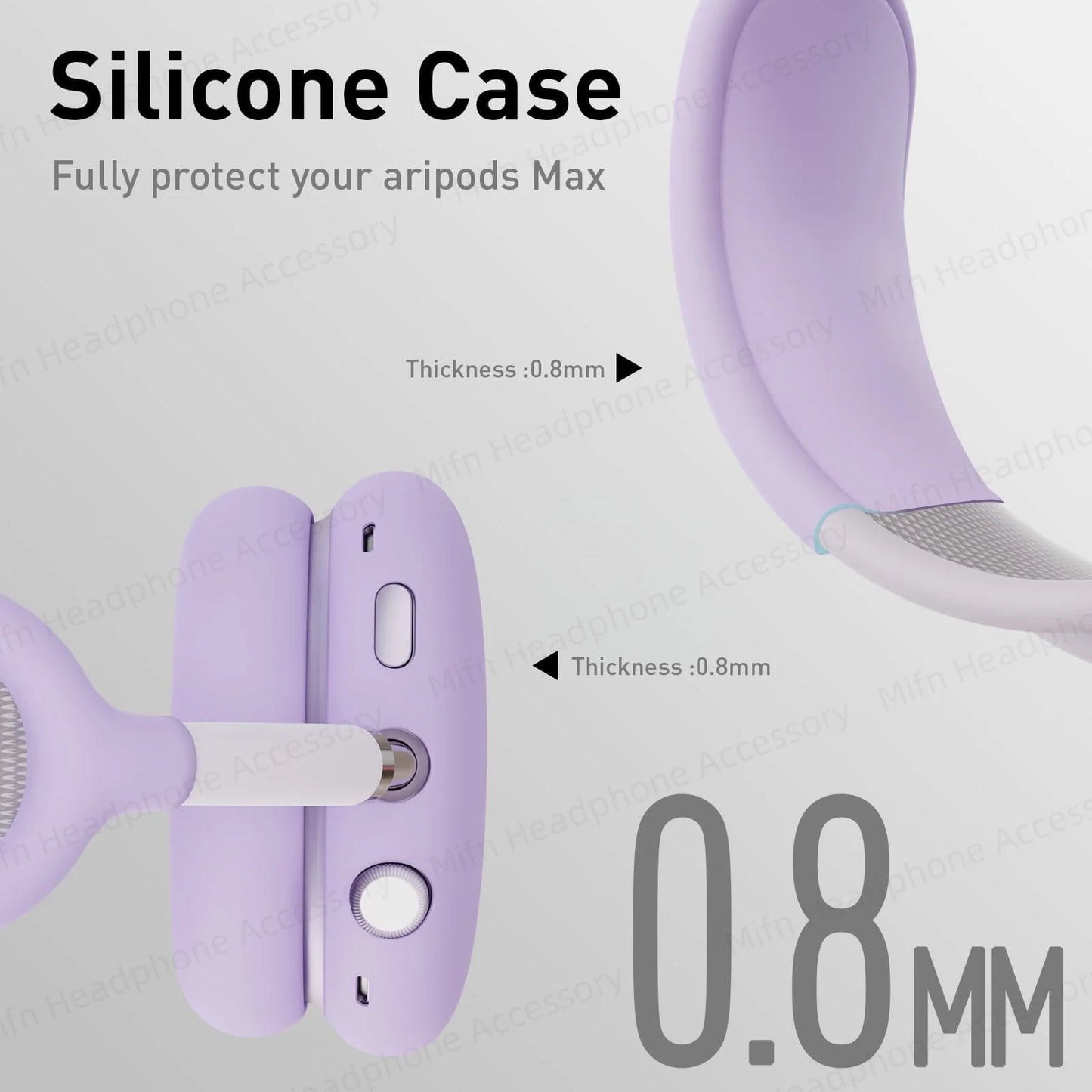 2024 Clear Soft TPU Case for AirPods Max – Ear Cups & Headband Cover