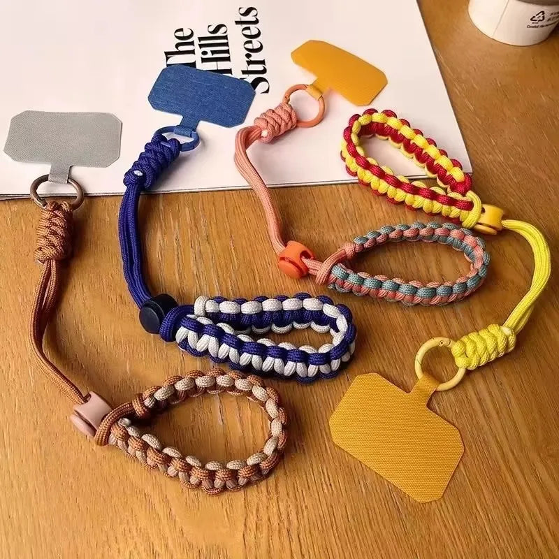 Handwoven Adjustable Phone Lanyard Strap β Anti-Drop Outdoor Wrist Rope