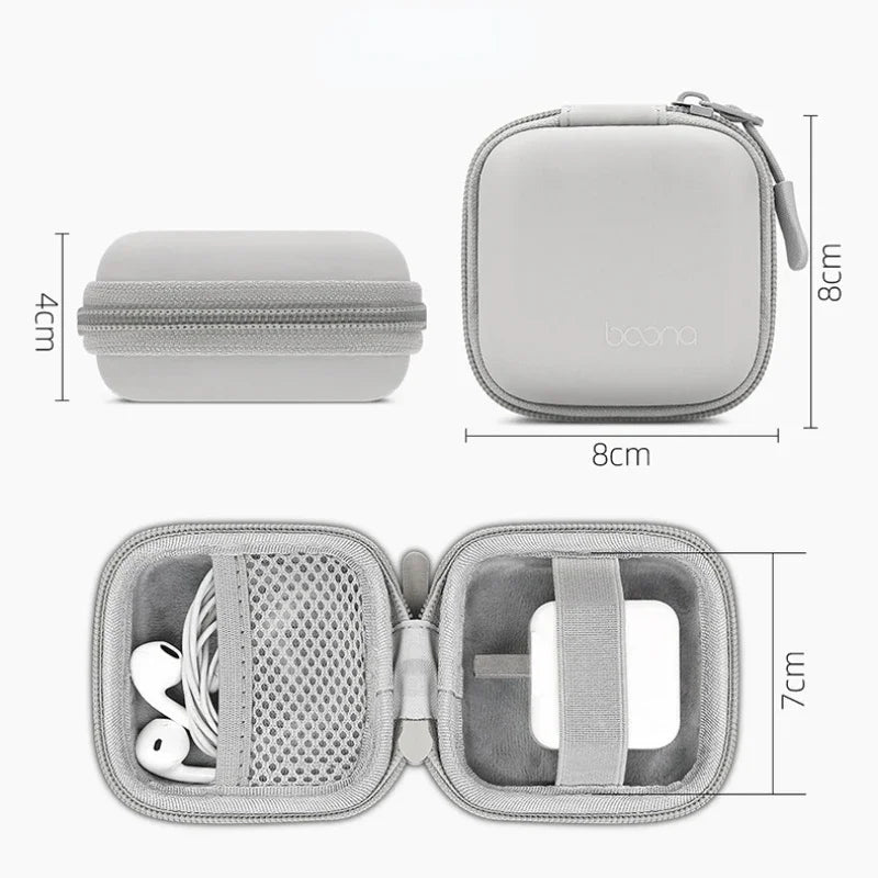 Mini Hard Shell Storage Case for Earphones, Chargers & USB Drives
