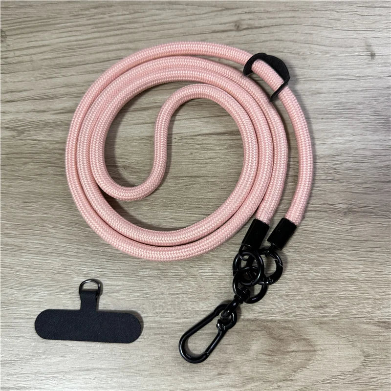 120CM Fashion Phone Lanyard Strap with Hook for Anti-Loss & Card Holder