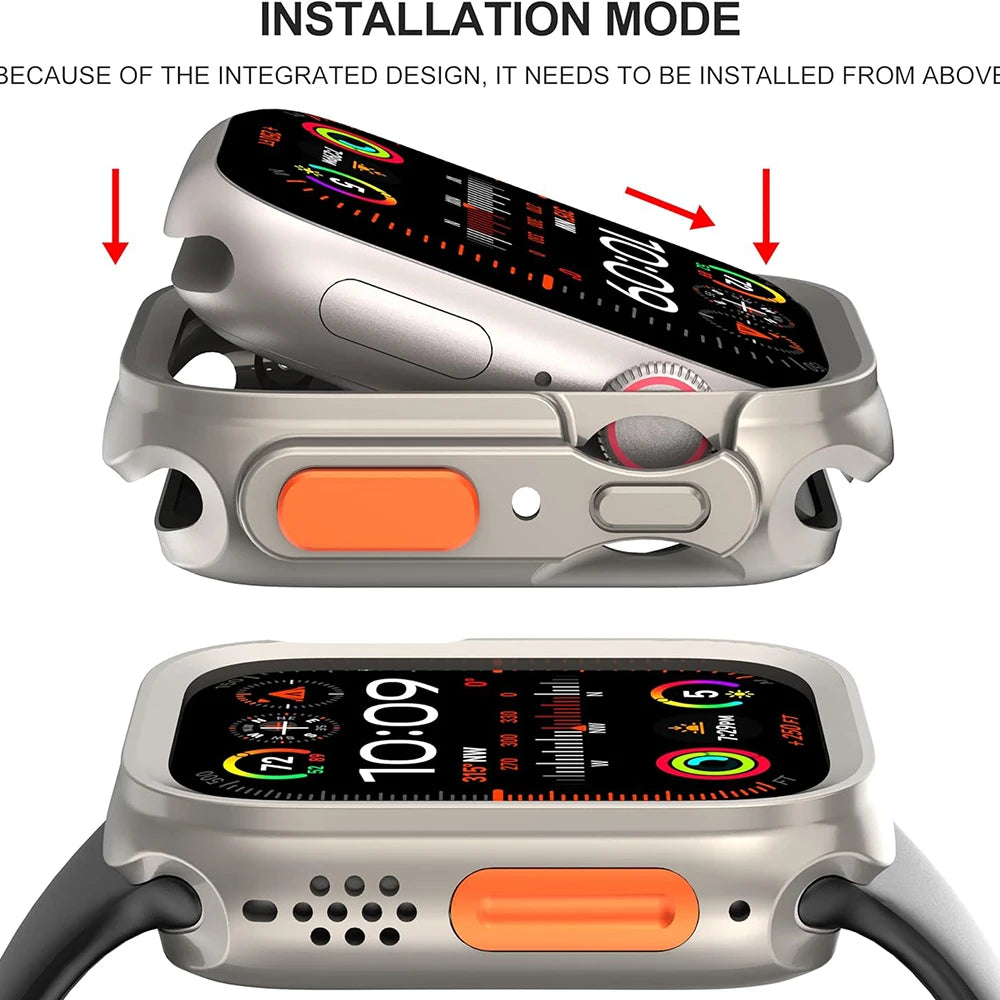 Shockproof TPU Bumper Case for Apple Watch Ultra 9 8 7 6 SE 45/41/44/40mm