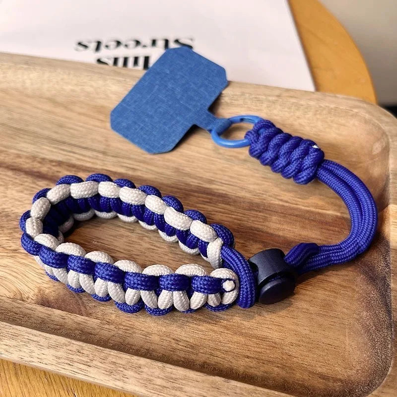 Handwoven Adjustable Phone Lanyard Strap β Anti-Drop Outdoor Wrist Rope