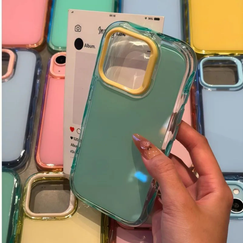 Luxury Jelly Candy Shockproof Case for iPhone 13–11 Plus Pro Max