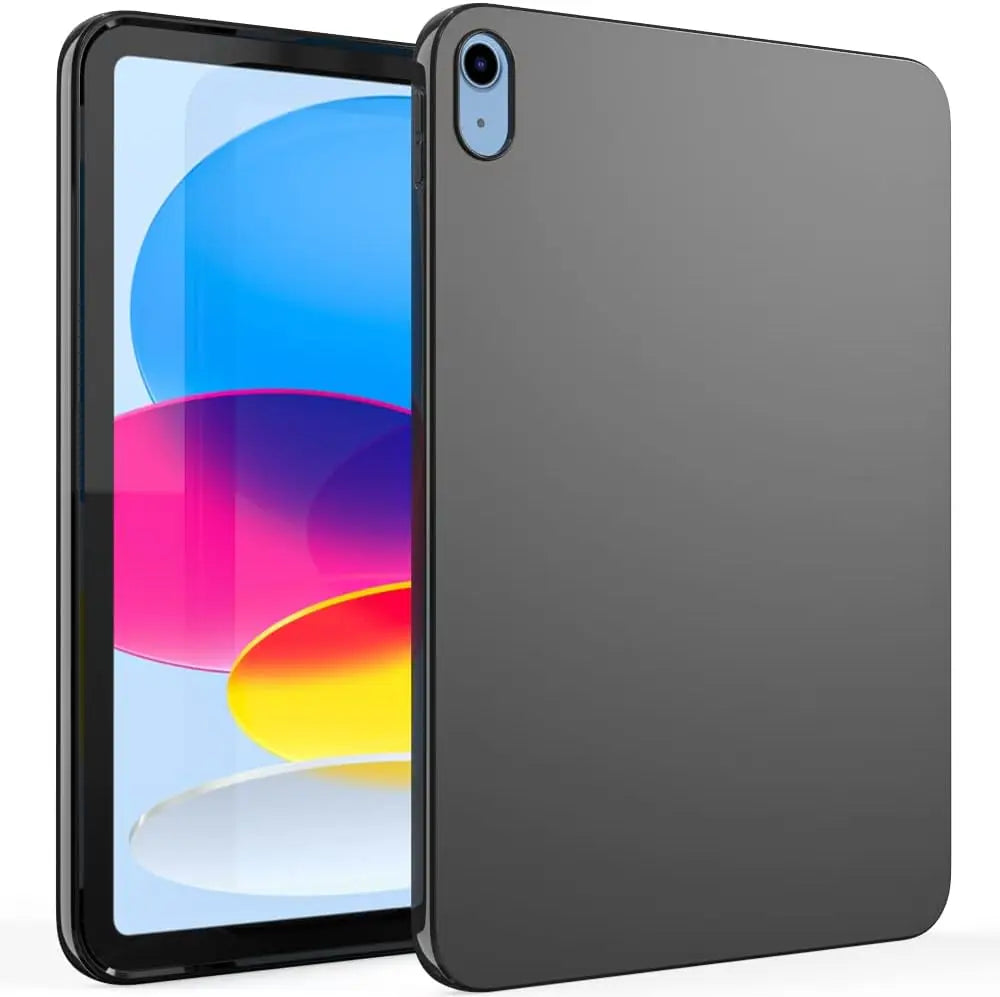 Soft Silicone TPU Case for iPad Air, Mini, Pro & 5β10 Gen iPads β Black Cover