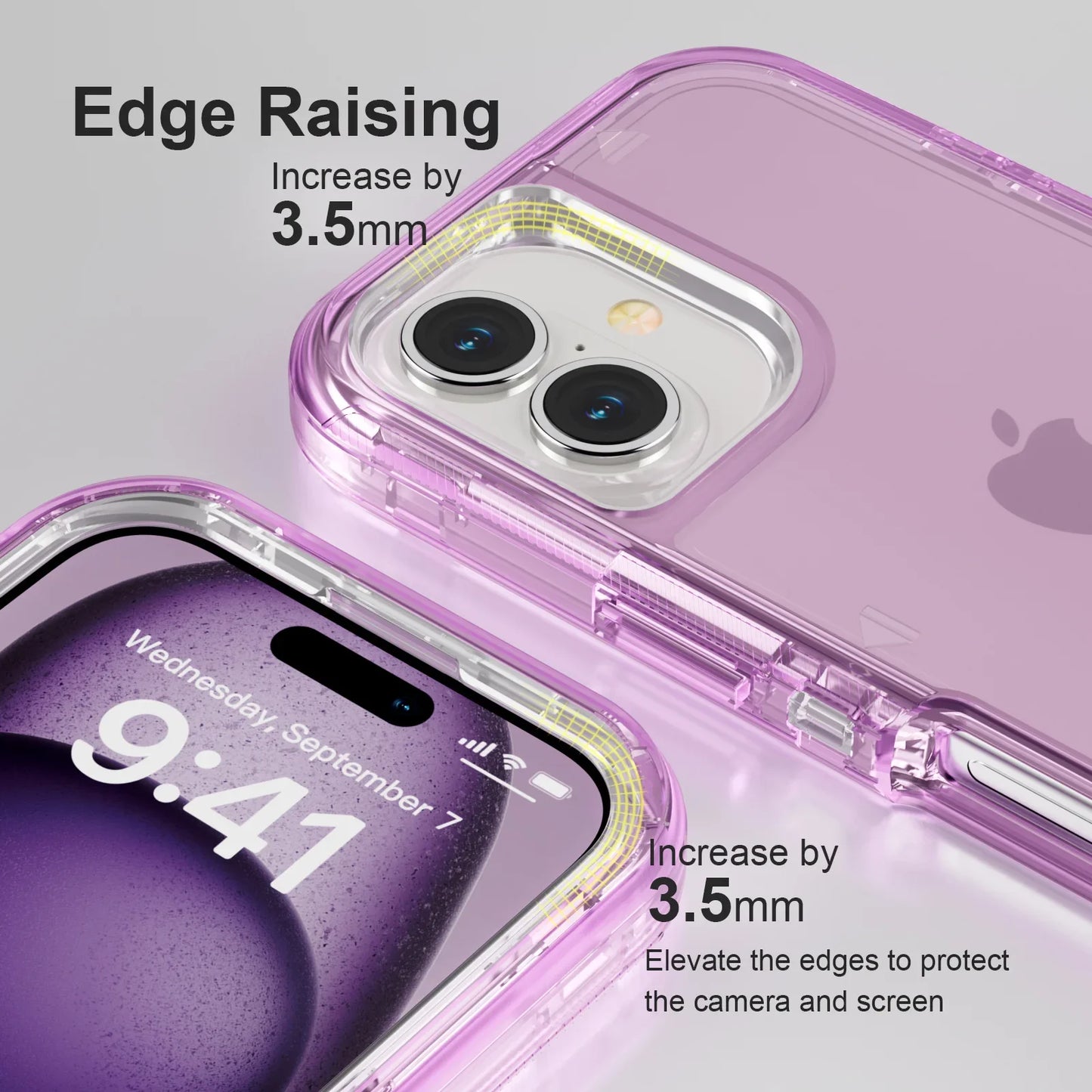 Clear Shockproof Case for iPhone 13/12/11 Pro Max Plus – Heavy Duty