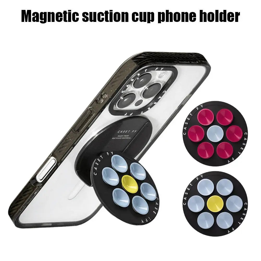 Magnetic Silicone Suction Phone Mount – Multi-Angle Grip Stand Holder